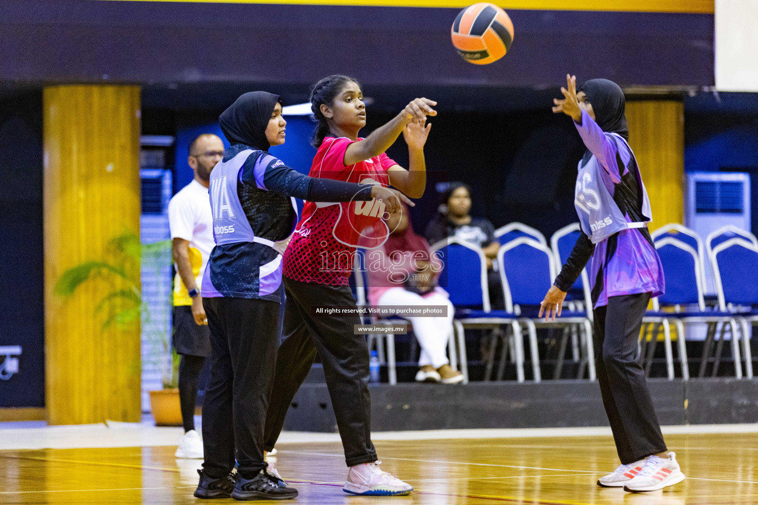 Day2 of 24th Interschool Netball Tournament 2023 was held in Social Center, Male', Maldives on 28th October 2023. Photos: Nausham Waheed / images.mv