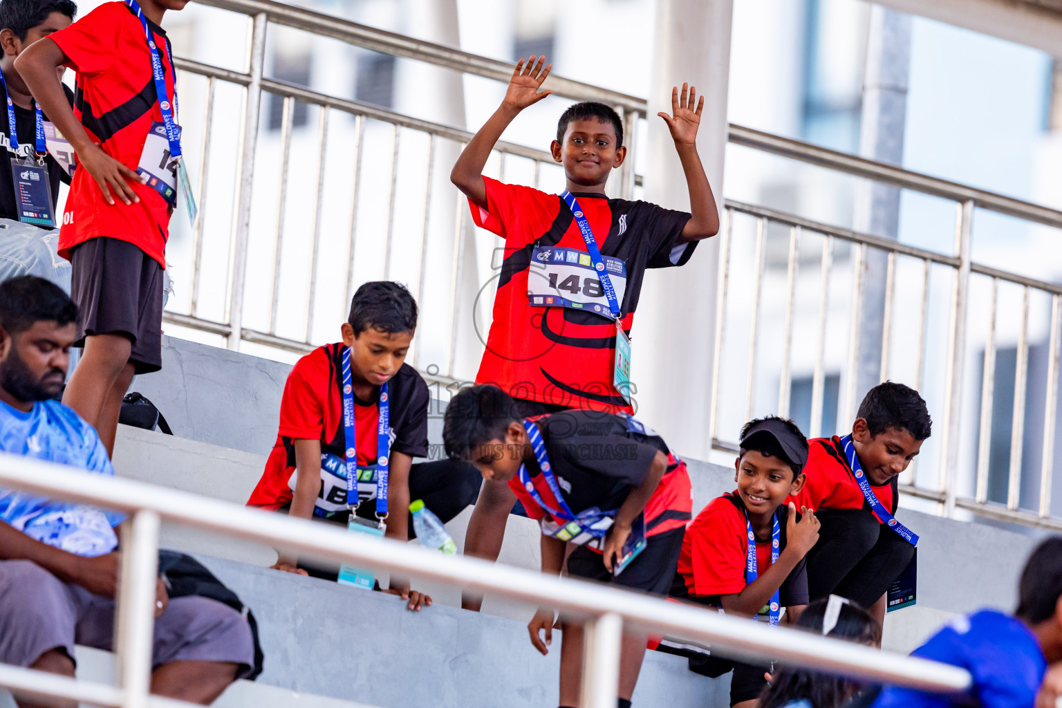 Day 5 of MWSC Interschool Athletics Championships 2024 held in Hulhumale Running Track, Hulhumale, Maldives on Wednesday, 13th November 2024. Photos by: Nausham Waheed / Images.mv