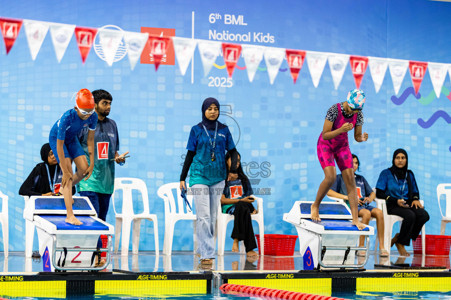 Day 2 of BML 6th National Kids Swimming Kids Festival 2025 held in Hulhumale', Maldives on Tuesday, 4th November 2024. Photos: Hassan Simah / images.mv