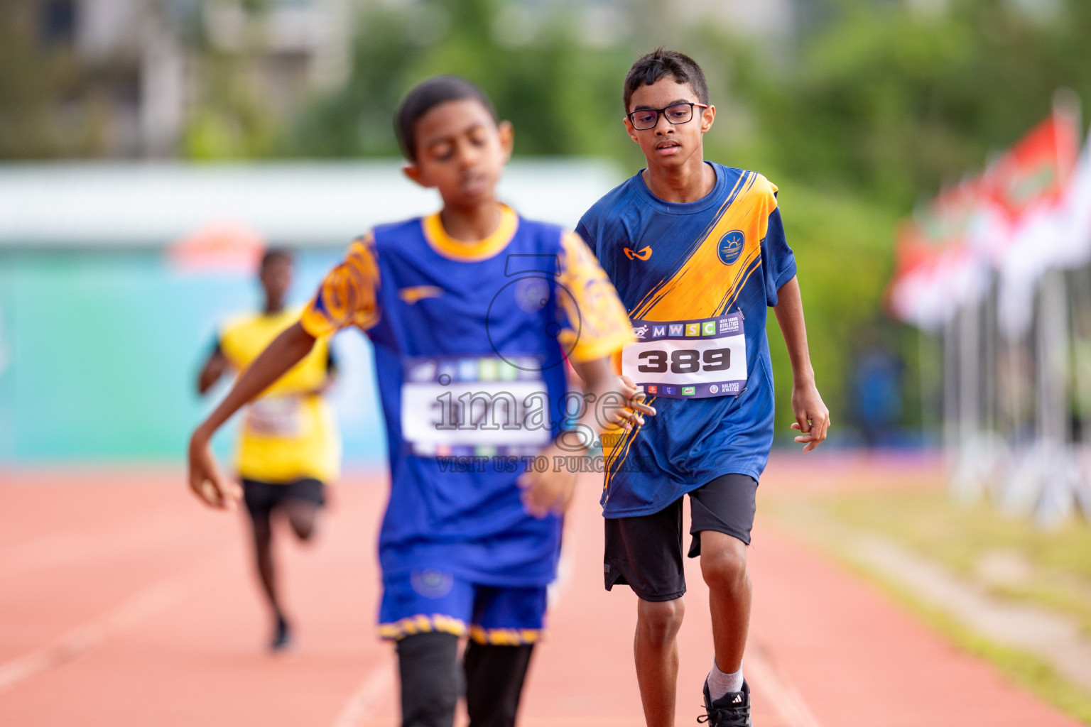 Day 3 of MWSC Interschool Athletics Championships 2024 held in Hulhumale Running Track, Hulhumale, Maldives on Monday, 11th November 2024. 
Photos by: Hassan Simah / Images.mv