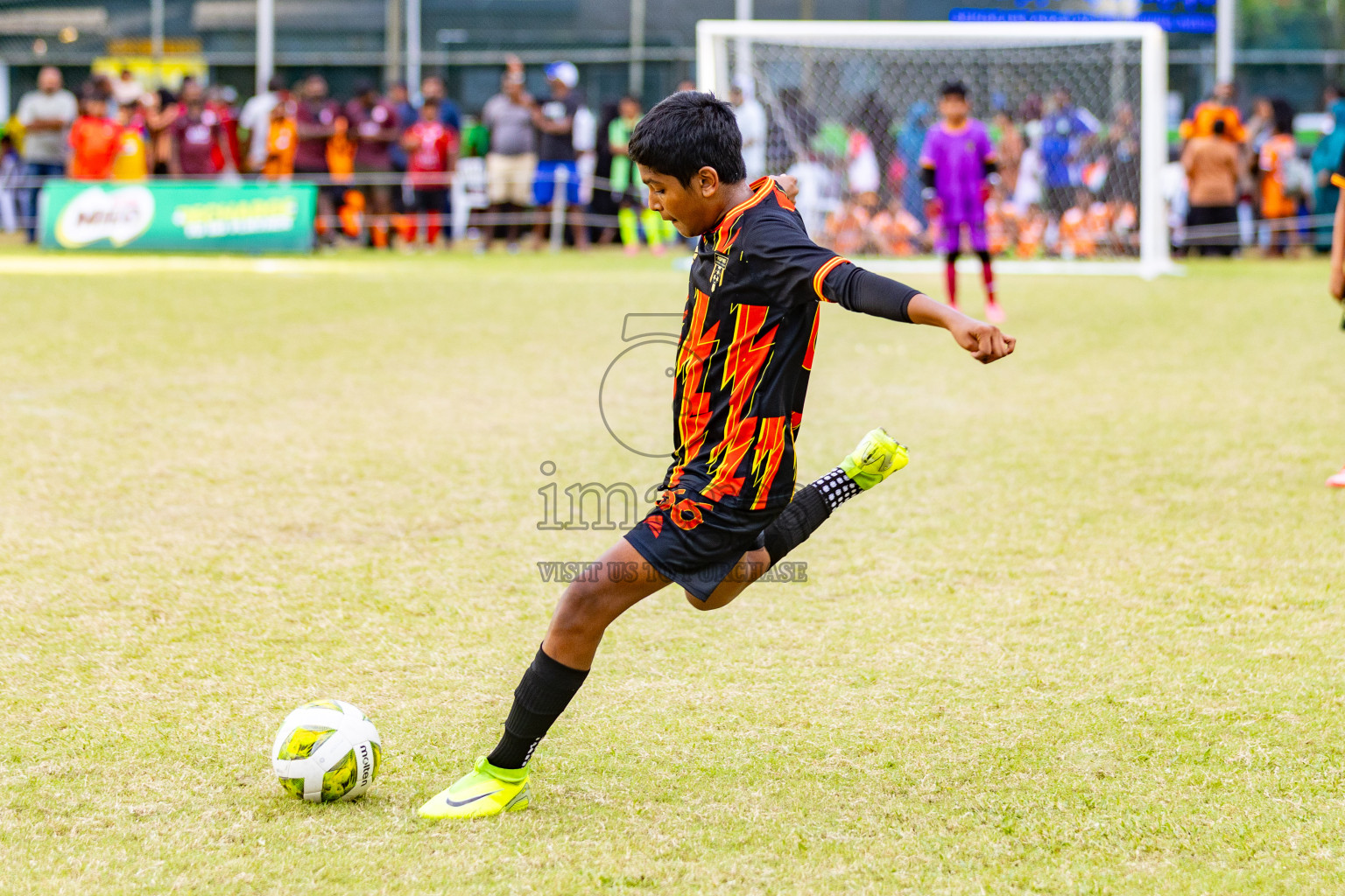 Day 2 of MILO Academy Championship 2025 (U-12) was held at Henveiru Stadium in Male', Maldives on Friday, 2nd May 2025. Photos: Mohamed Mahfooz Moosa / images.mv