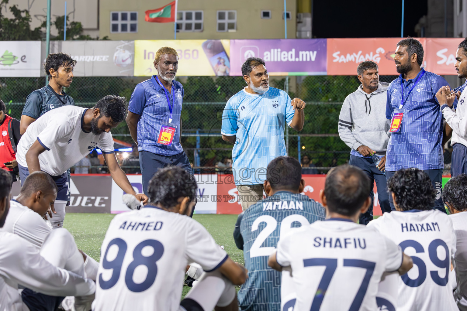 HDC vs MACL in Round of 16 of Club Maldives Cup 2024 held in Rehendi Futsal Ground, Hulhumale', Maldives on Monday, 7th October 2024. Photos: Ismail Thoriq / images.mv