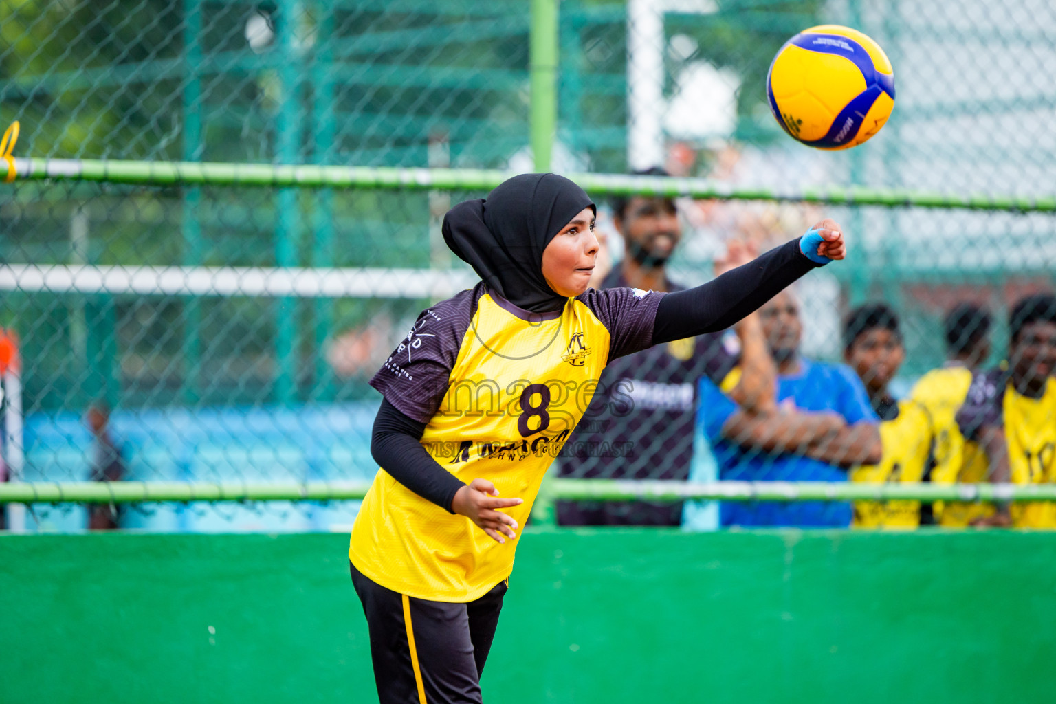 Day 2 of Interschool Volleyball Tournament 2024 was held in Ekuveni Volleyball Court at Male', Maldives on Sunday, 24th November 2024. Photos: Nausham Waheed / images.mv