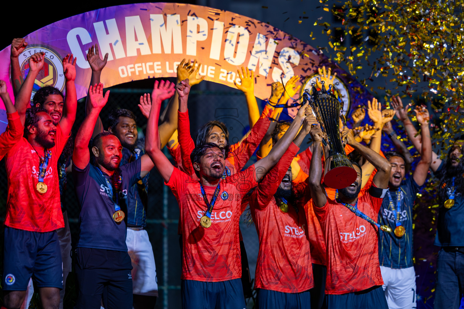 Police Club vs STELCO RC in the Final of Office League 2025 was held on Friday, 9th May 2025 in Hulhumale', Maldives. Photos: Ismail Thoriq / images.mv