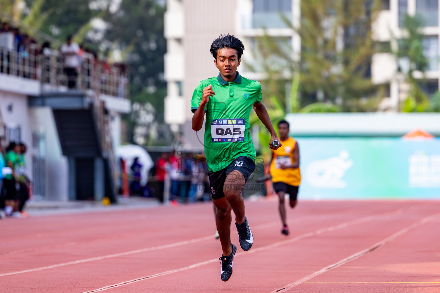 Day 5 of MWSC Interschool Athletics Championships 2024 held in Hulhumale Running Track, Hulhumale, Maldives on Wednesday, 13th November 2024. Photos by: Nausham Waheed / Images.mv