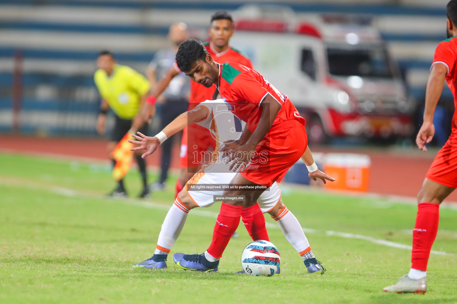 Bhutan vs Bangladesh in SAFF Championship 2023 held in Sree Kanteerava Stadium, Bengaluru, India, on Wednesday, 28th June 2023. Photos: Nausham Waheed, Hassan Simah / images.mv