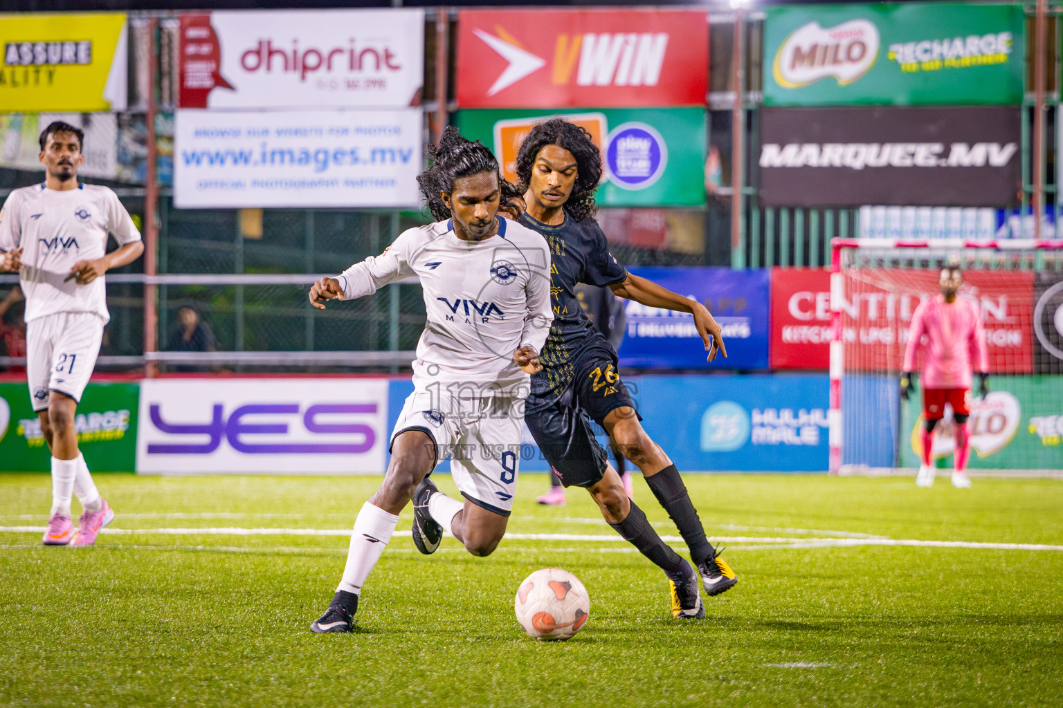 ARENA HOTELS vs CLUB RCC in Semi Finals of Milo Sector League 2025 was held in Rehendhi Futsal Ground, Hulhumale', Maldives on Saturday, 15th November 2025. Photos: Aeef Adam / images.mv