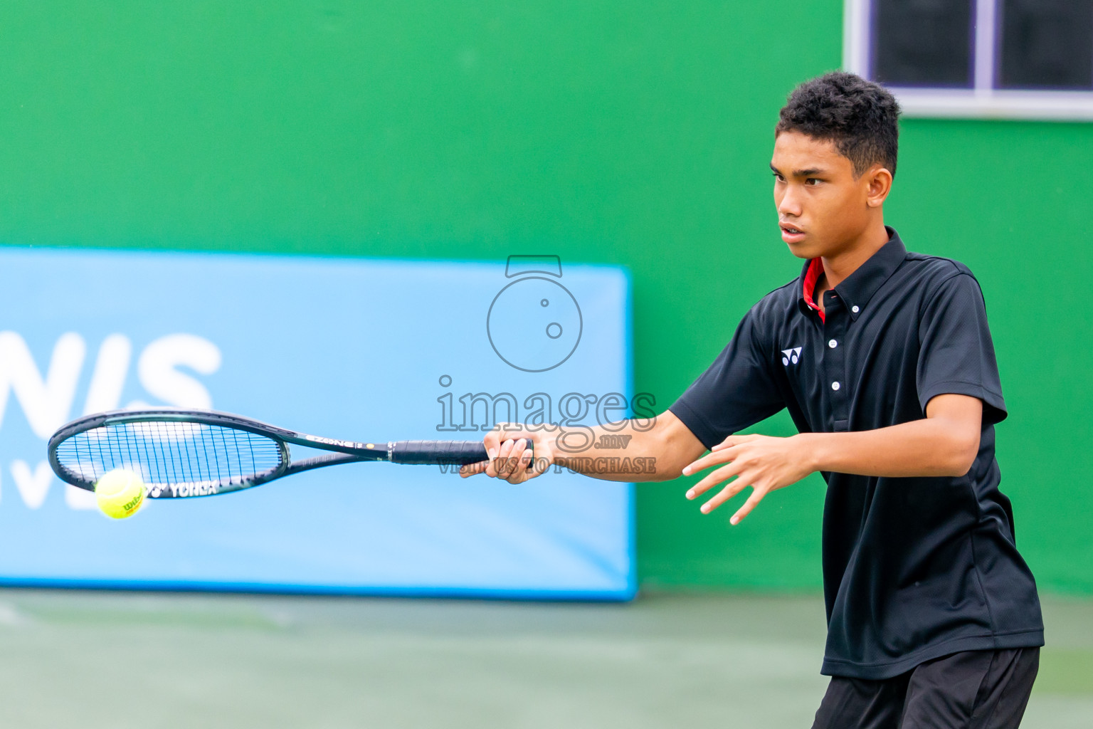 Day 6 of ATF Maldives Junior Open Tennis was held in Male' Tennis Court, Male', Maldives on Tuesday, 17th December 2024. Photos: Nausham Waheed/ images.mv