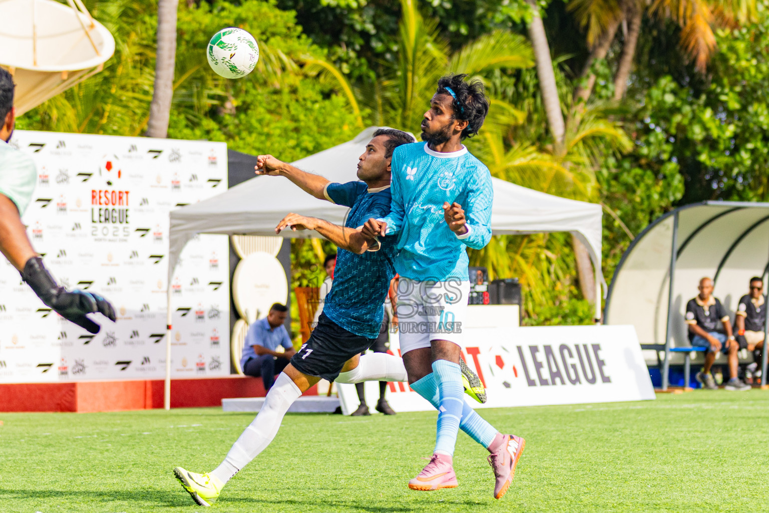 Huvafen Fushi vs Oblu Helengeli in Resort League 2025 (North Male Zone) day 12 was held on Sunday, 14th September 2025 in One And Only Reethi Rah Maldives Resort, Photos: Areef Adam / images.mv