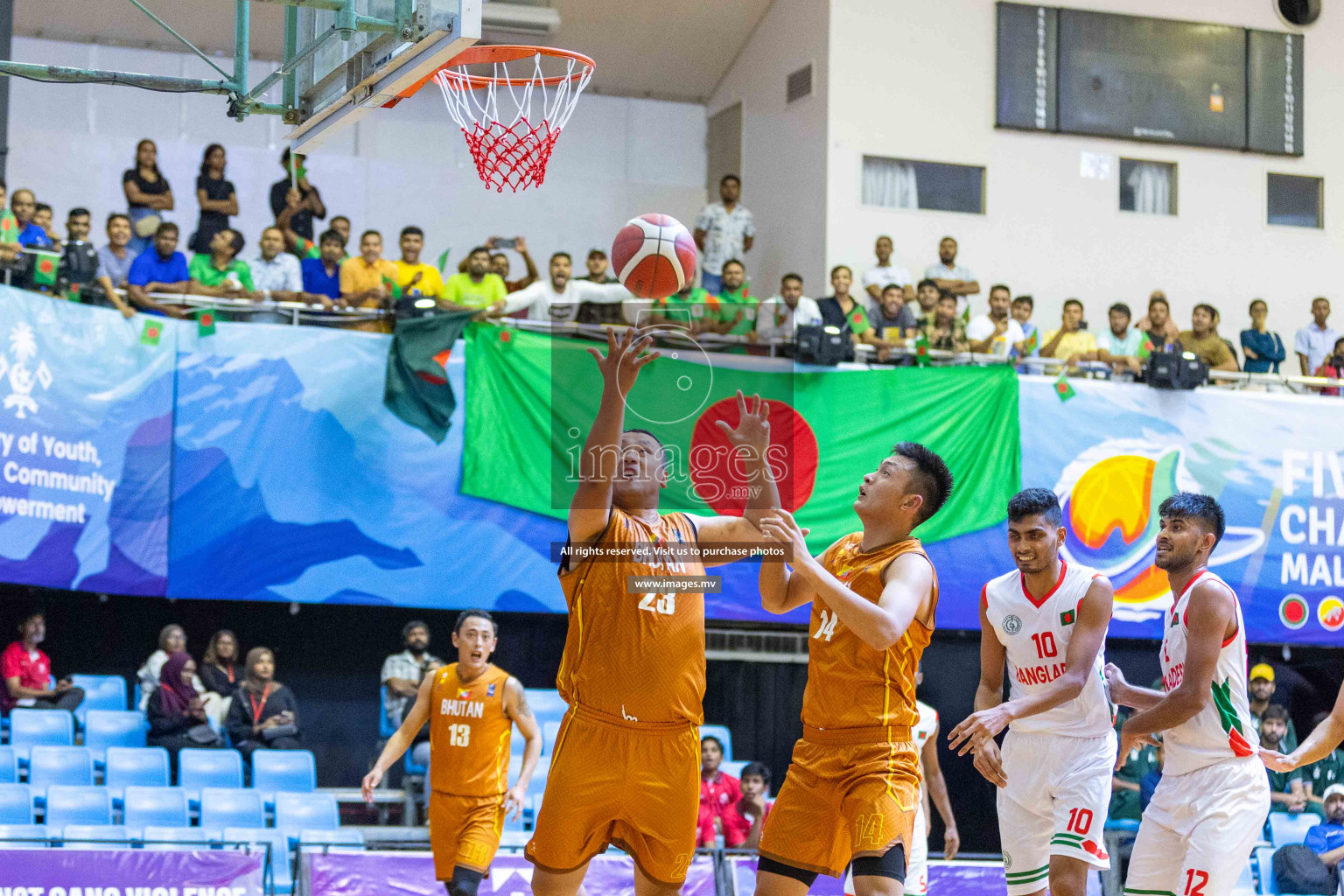 Bangladesh vs Bhutan in the final of Five Nation Championship 2023 was held in Social Center, Male', Maldives on Thursday, 22nd June 2023. Photos: Ismail Thoriq / images.mv