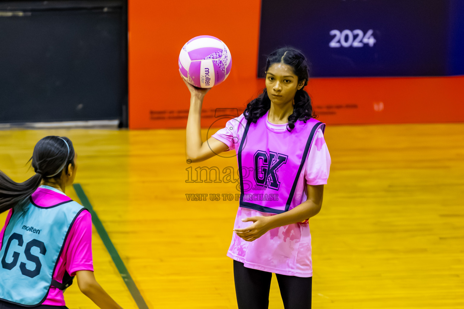 MV netters vs Xenith SC in Day 4 of 24th Milo Netball Association Championship held in Social Center at Male', Maldives on Thursday, 4th September 2025. Photos: Nausham Waheed / images.mv