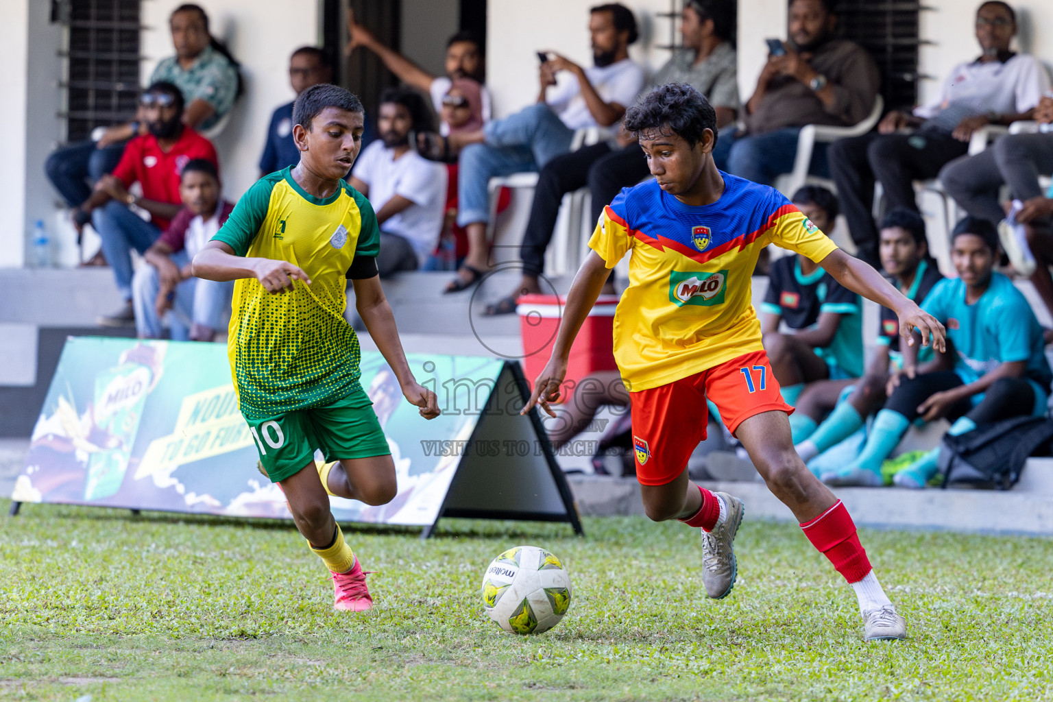 Day 2 of MILO Academy Championship 2024 held in Henveyru Stadium, Male', Maldives on Thursday, 1st November 2024. Photos:Hassan Simah / Images.mv