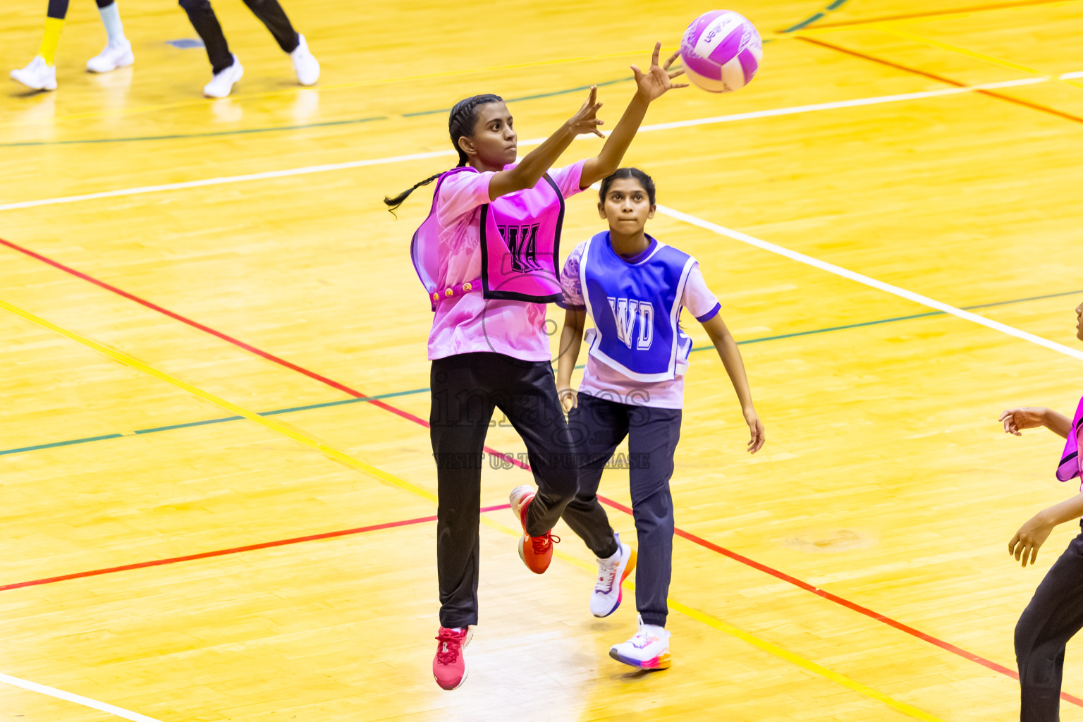 N Sports A vs Xenith SC in Day 1 of 24th Milo Netball Association Championship held in Social Center at Male', Maldives on Monday, 1st September 2025. Photos: Nausham Waheed / images.mv