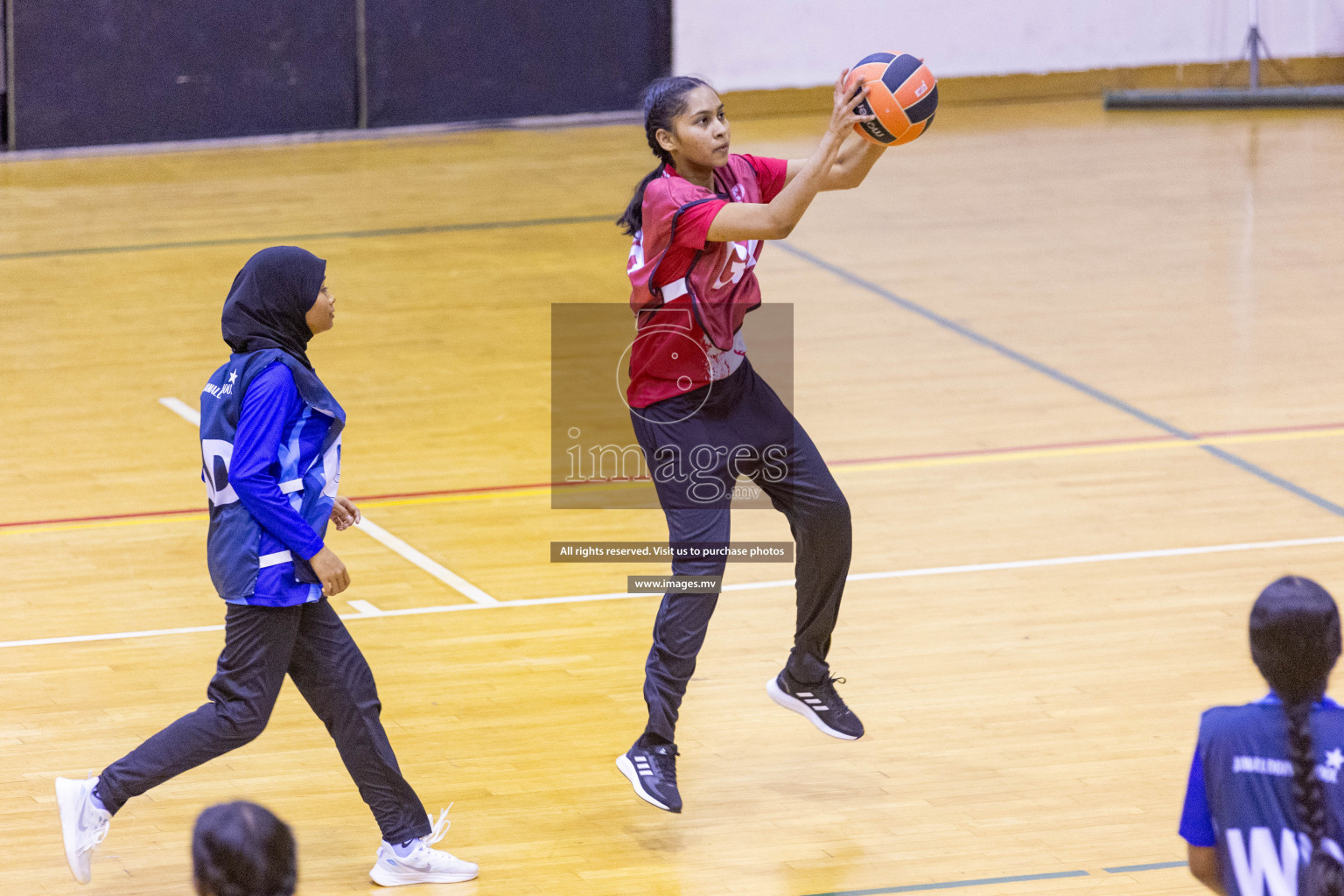 Day 8 of 24th Interschool Netball Tournament 2023 was held in Social Center, Male', Maldives on 3rd November 2023. Photos: Nausham Waheed / images.mv