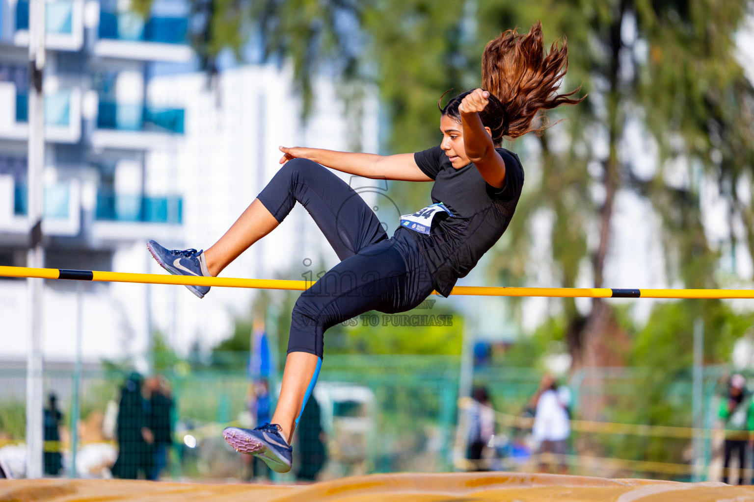 Day 3 of MWSC Interschool Athletics Championships 2024 held in Hulhumale Running Track, Hulhumale, Maldives on Monday, 11th November 2024. Photos by: Nausham Waheed / Images.mv