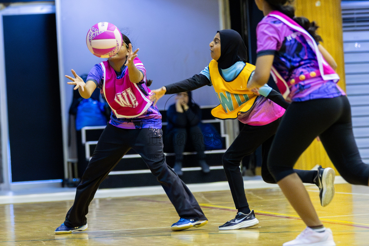 Netkids B vs N Sports academy B (U13) in Day 1 of 3rd Junior Championship - Netball association of Maldives, held at Social Center on 19th January 2025 . Photos by Shuu Abdul Sattar / Images.mv