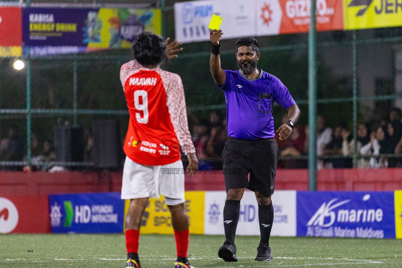 L Maavah vs L Kalaidhoo in Day 3 of Golden Futsal Challenge 2024 was held on Wednesday, 17th January 2024, in Hulhumale', Maldives
Photos: Ismail Thoriq / images.mv