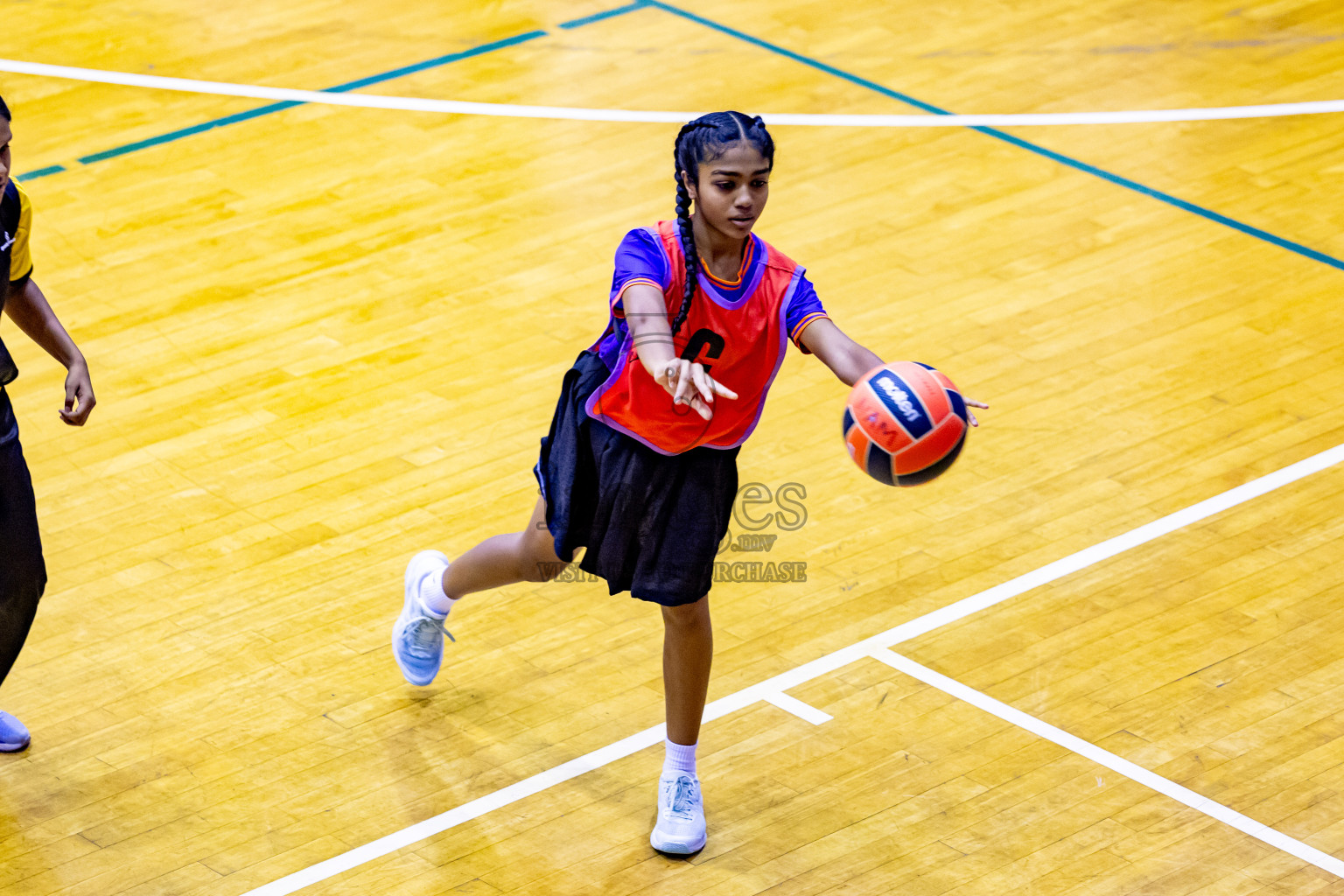 Day 7 of 25th Inter-School Netball Tournament was held in Social Center at Male', Maldives on Saturday, 17th August 2024. Photos: Nausham Waheed / images.mv