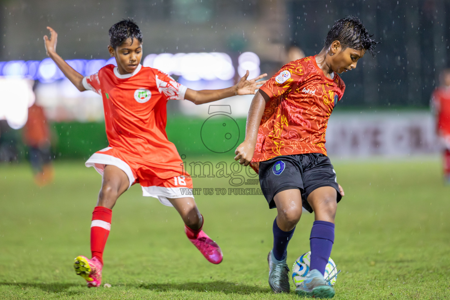 SUS vs Huriyya (U12) in Dhivehi Youth League 2024 - Day 2. Matches held at Henveiru Stadium on 22nd November 2024 , Friday. Photos: Shuu Abdul Sattar/ Images.mv