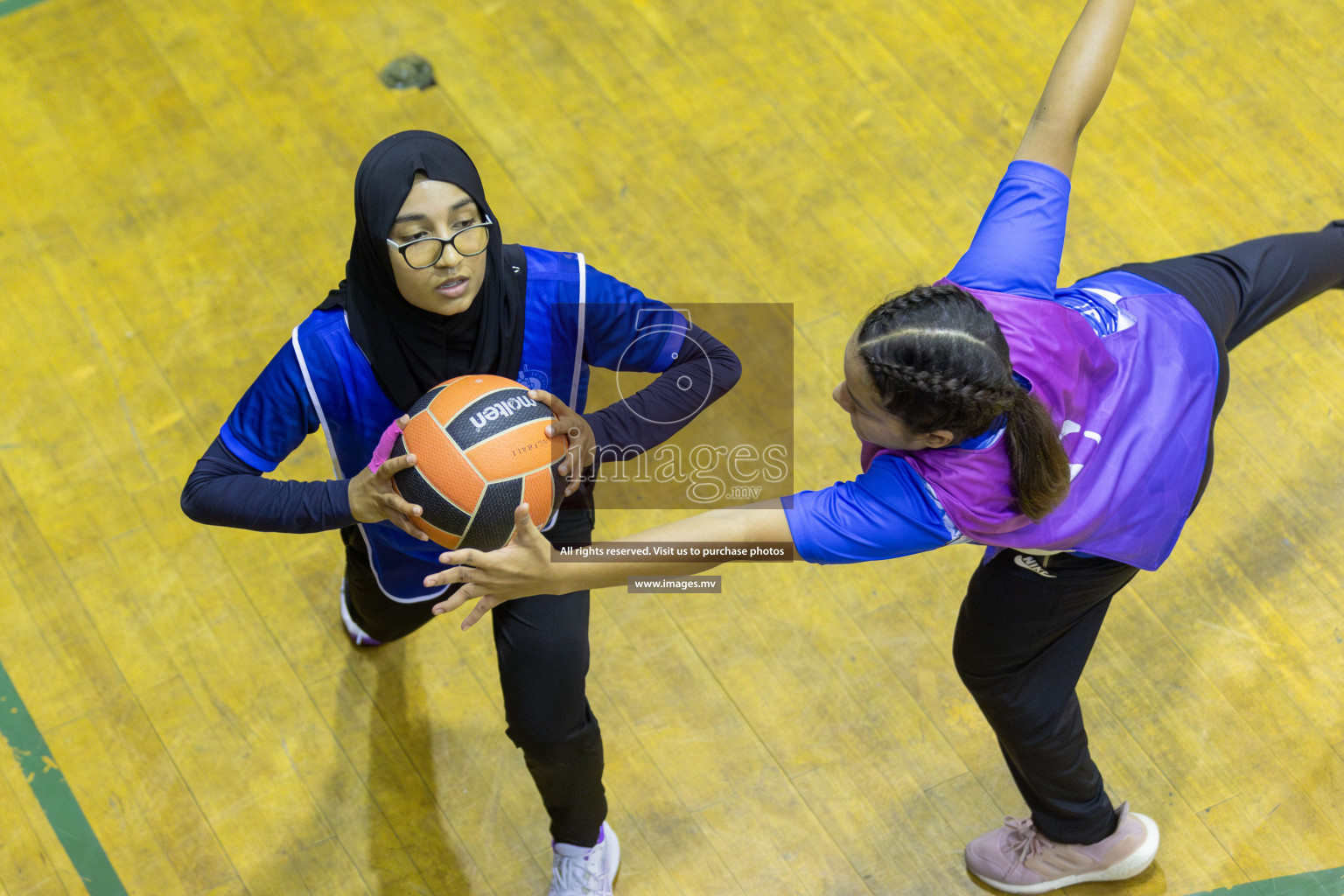 Day 11 of 24th Interschool Netball Tournament 2023 was held in Social Center, Male', Maldives on 6th November 2023. Photos: Mohamed Mahfooz Moosa / images.mv