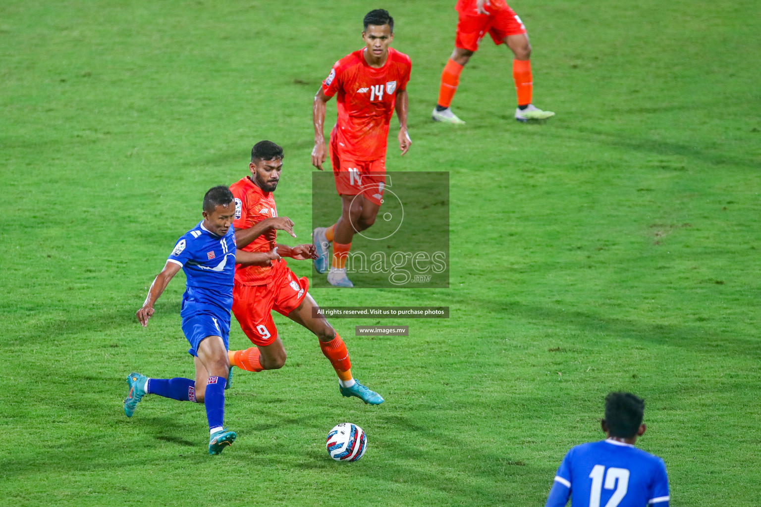 Nepal vs India in SAFF Championship 2023 held in Sree Kanteerava Stadium, Bengaluru, India, on Saturday, 24th June 2023. Photos: Nausham Waheed / images.mv