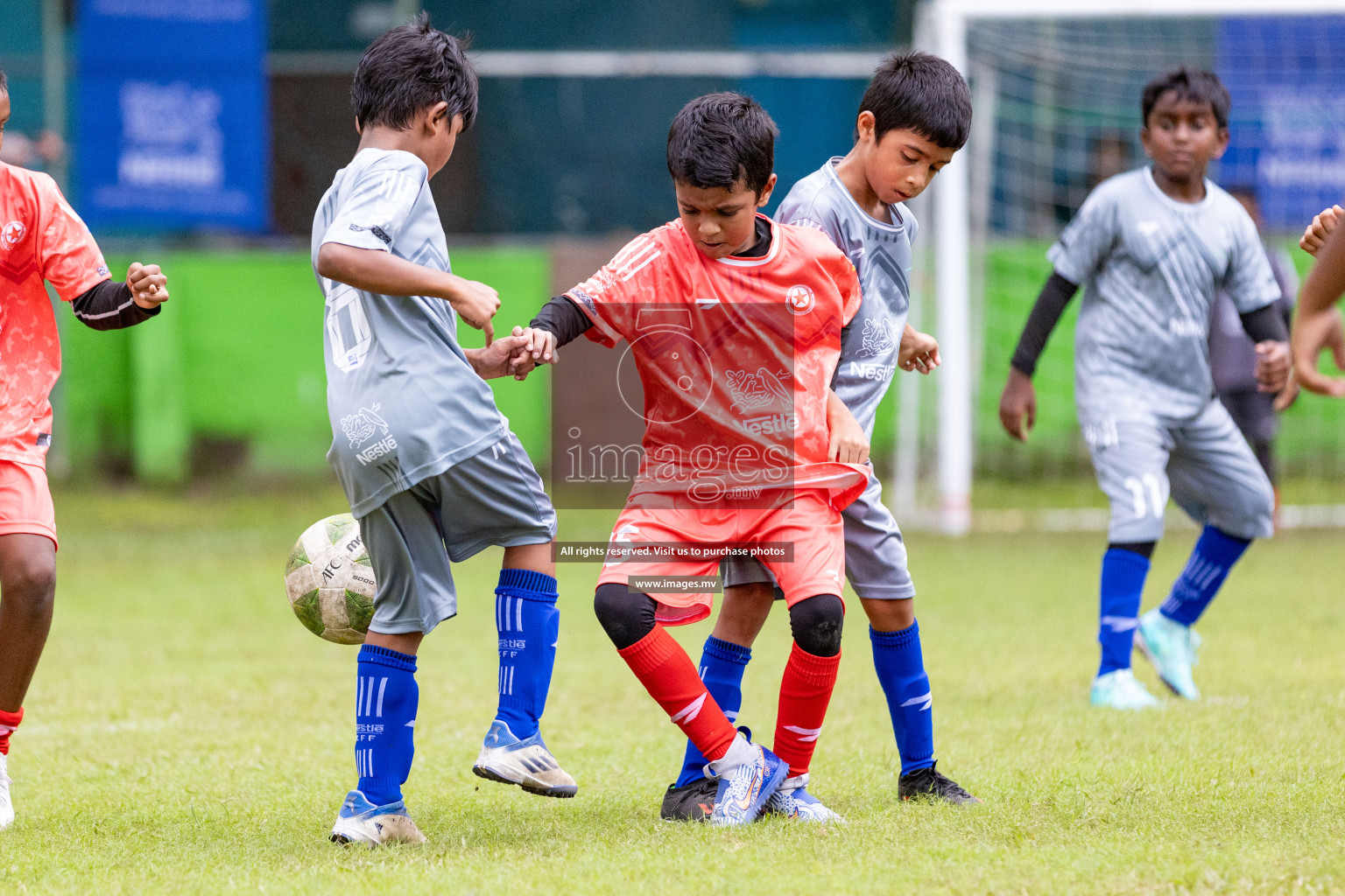 Day 1 of Milo kids football fiesta, held in Henveyru Football Stadium, Male', Maldives on Wednesday, 11th October 2023 Photos: Nausham Waheed/ Images.mv