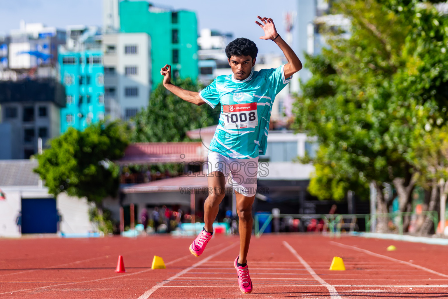 Day 2 of Inter-school Athletics Championship 2025 held in Ekuveni Synthetic Track, Male', Maldives on Tuesday, 07th October 2025. Photos by: Riza / Images.mv