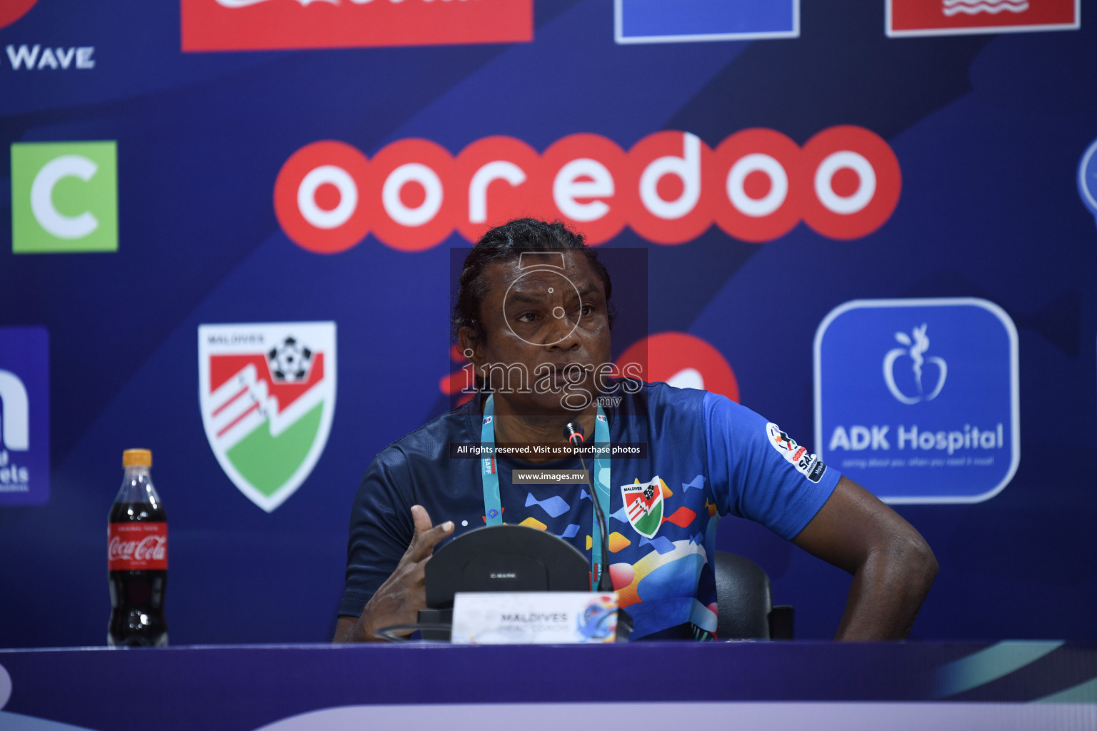 Match Day 3, Pre-match Press Conference of SAFF Championship 2021 held on 06th October 2021 at Galholhu National Stadium, Male', Maldives