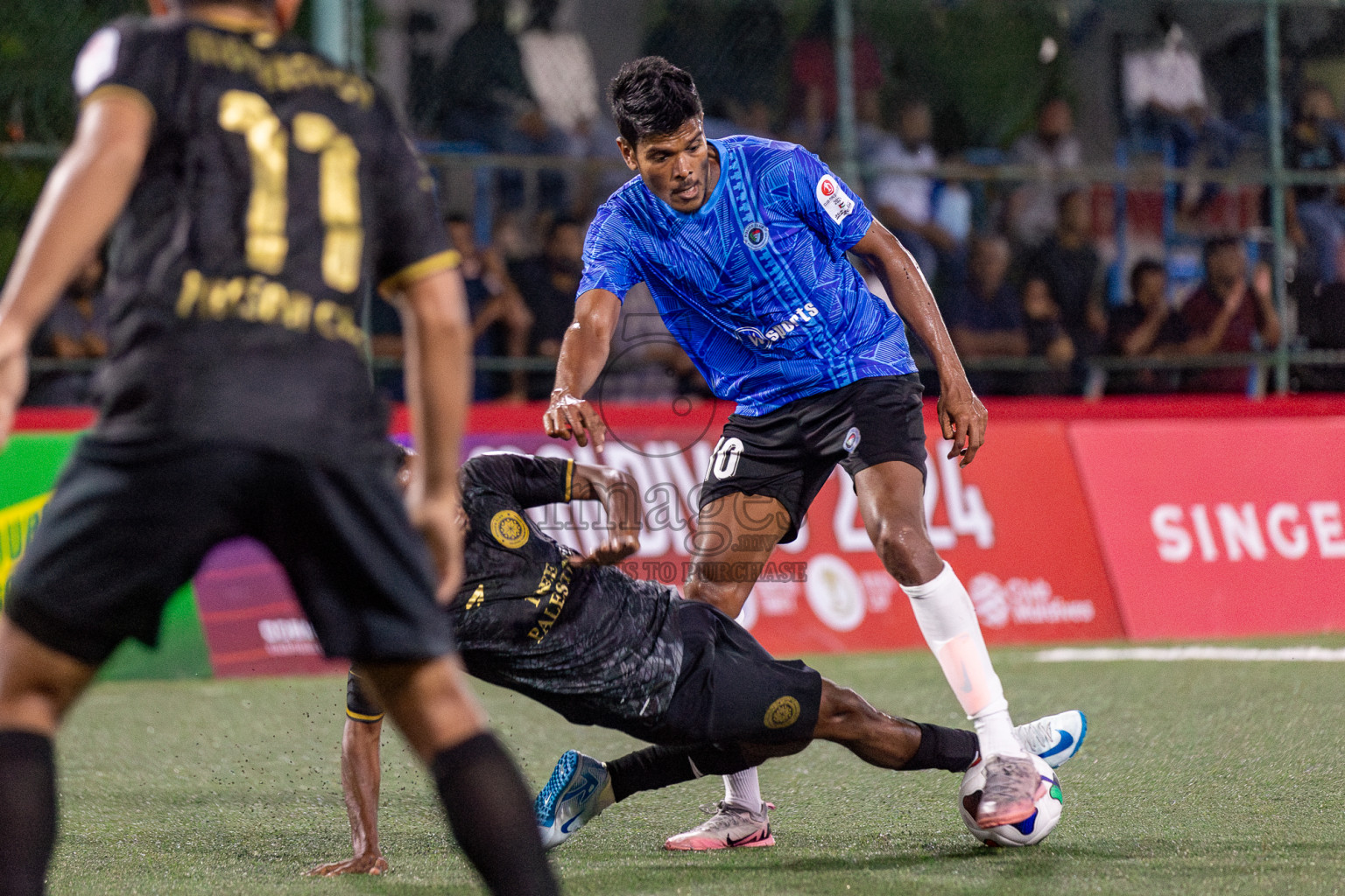 Prison Club vs Police Club in Club Maldives Cup 2024 held in Rehendi Futsal Ground, Hulhumale', Maldives on Saturday, 28th September 2024. Photos: Hassan Simah / images.mv