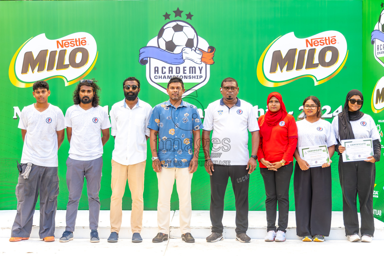 Day 4 of MILO Academy Championship 2024 (U-14) was held in Henveyru Stadium, Male', Maldives on Sunday, 3rd November 2024. Photos: Ismail Thoriq / Images.mv