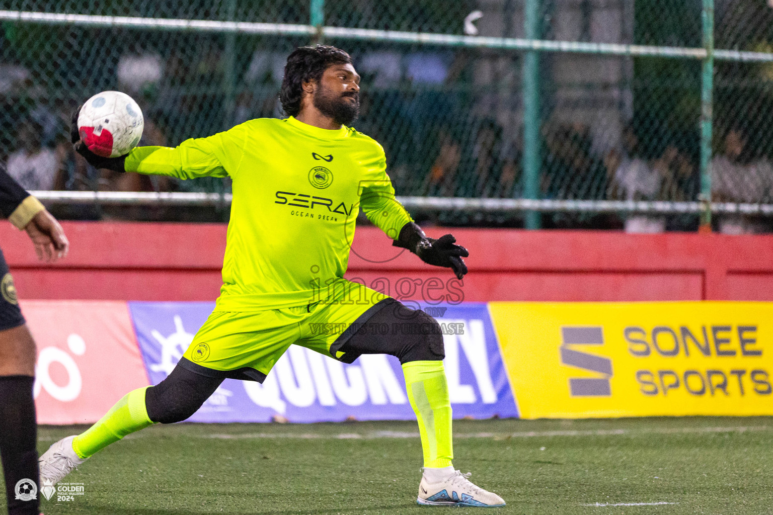 ADh Dhangethi vs ADh Maamigili in Day 7 of Golden Futsal Challenge 2024 was held on Saturday, 20th January 2024, in Hulhumale', Maldives Photos: Ismail Thoriq / images.mv