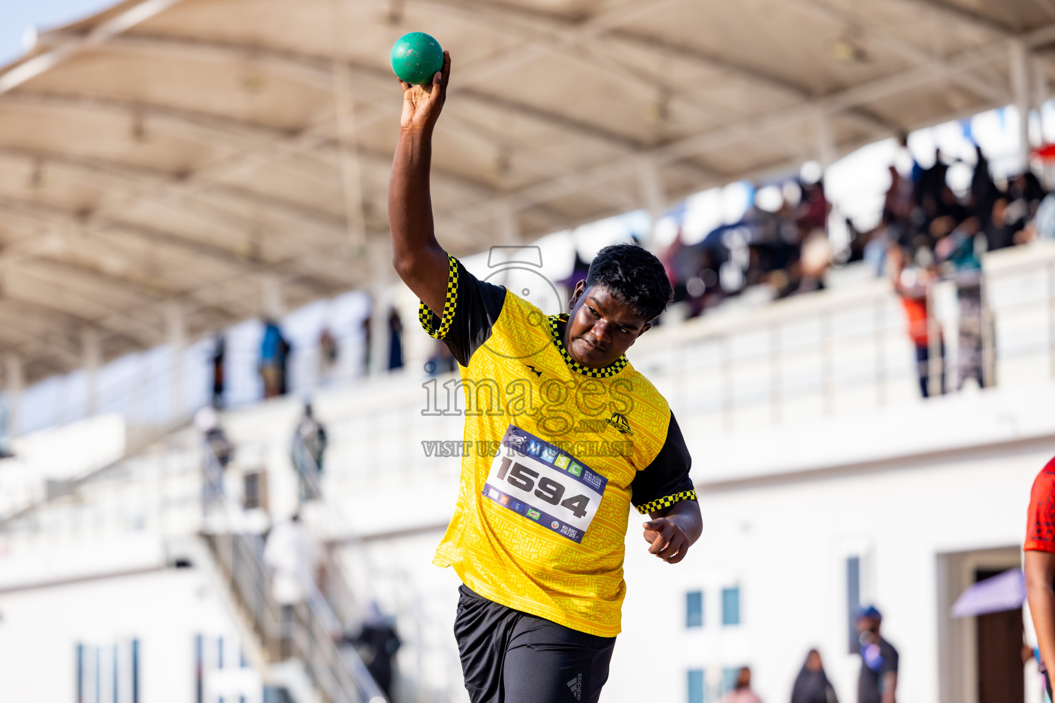 Day 5 of MWSC Interschool Athletics Championships 2024 held in Hulhumale Running Track, Hulhumale, Maldives on Wednesday, 13th November 2024. Photos by: Nausham Waheed / Images.mv