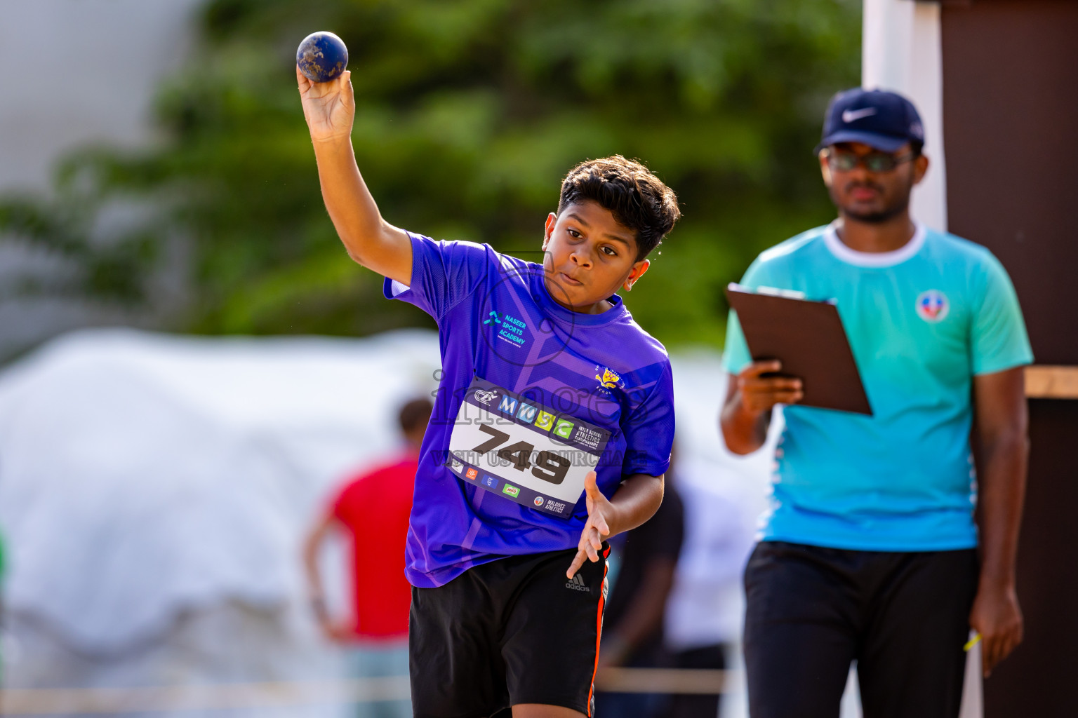 Day 4 of MWSC Interschool Athletics Championships 2024 held in Hulhumale Running Track, Hulhumale, Maldives on Tuesday, 12th November 2024. Photos by: Nausham Waheed / Images.mv