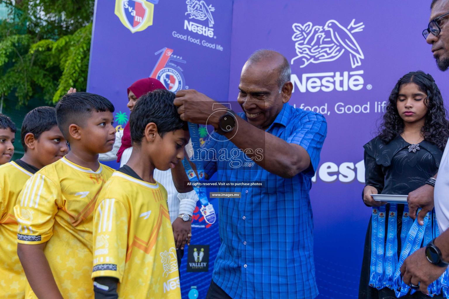 Day 4 of Nestle Kids Football Fiesta, held in Henveyru Football Stadium, Male', Maldives on Saturday, 14th October 2023
Photos: Ismail Thoriq / images.mv