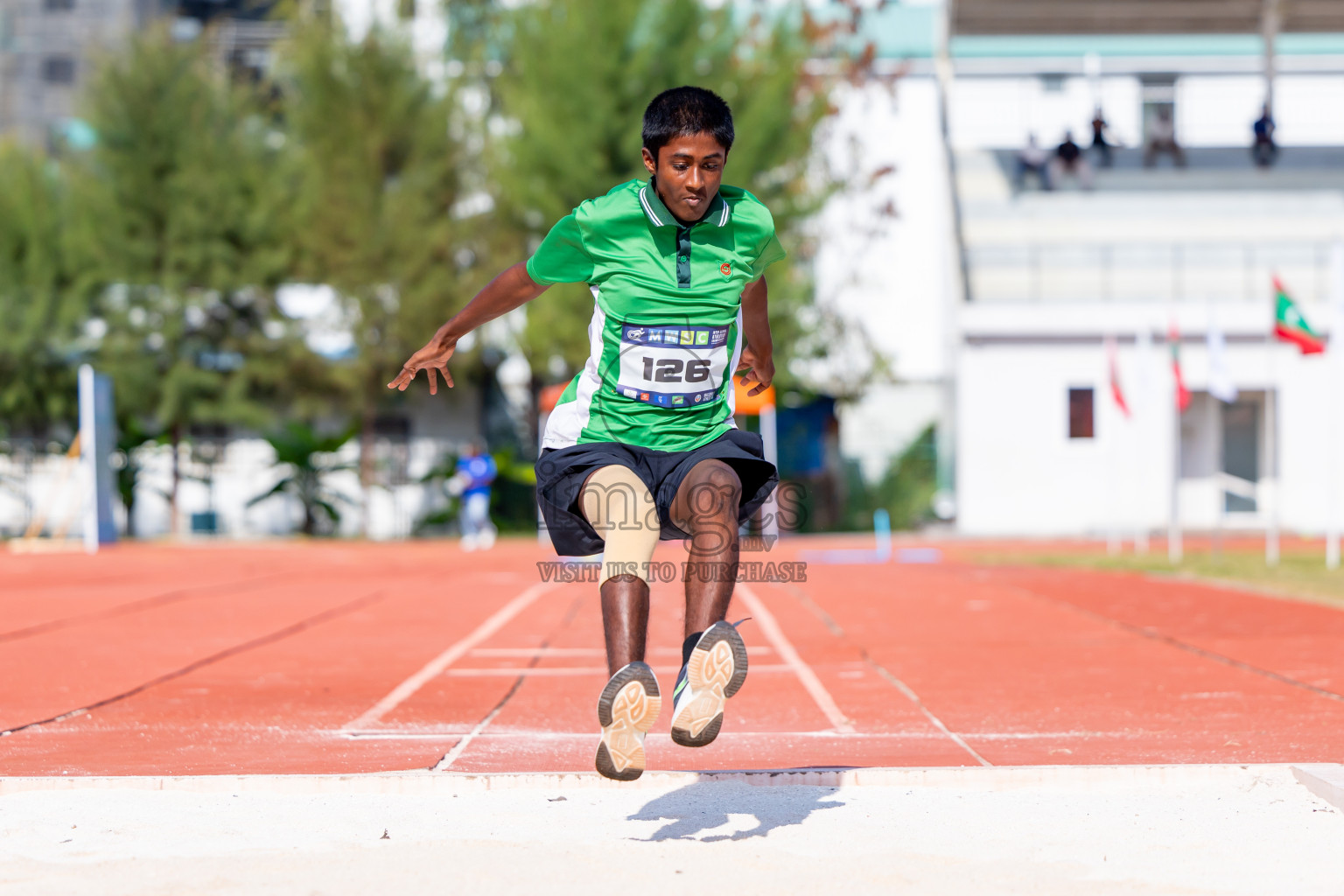 Day 4 of MWSC Interschool Athletics Championships 2024 held in Hulhumale Running Track, Hulhumale, Maldives on Tuesday, 12th November 2024. Photos by: Nausham Waheed / Images.mv