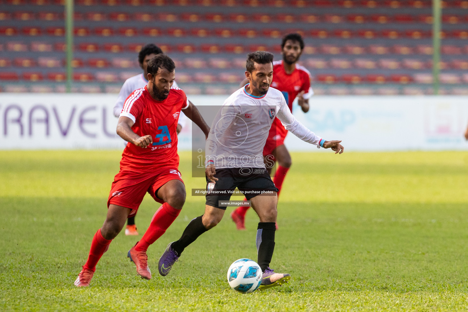 Tent Sports Club vs Club PK in 2nd Division 2022 on 13th July 2022, held in National Football Stadium, Male', Maldives  Photos: Hassan Simah / Images.mv