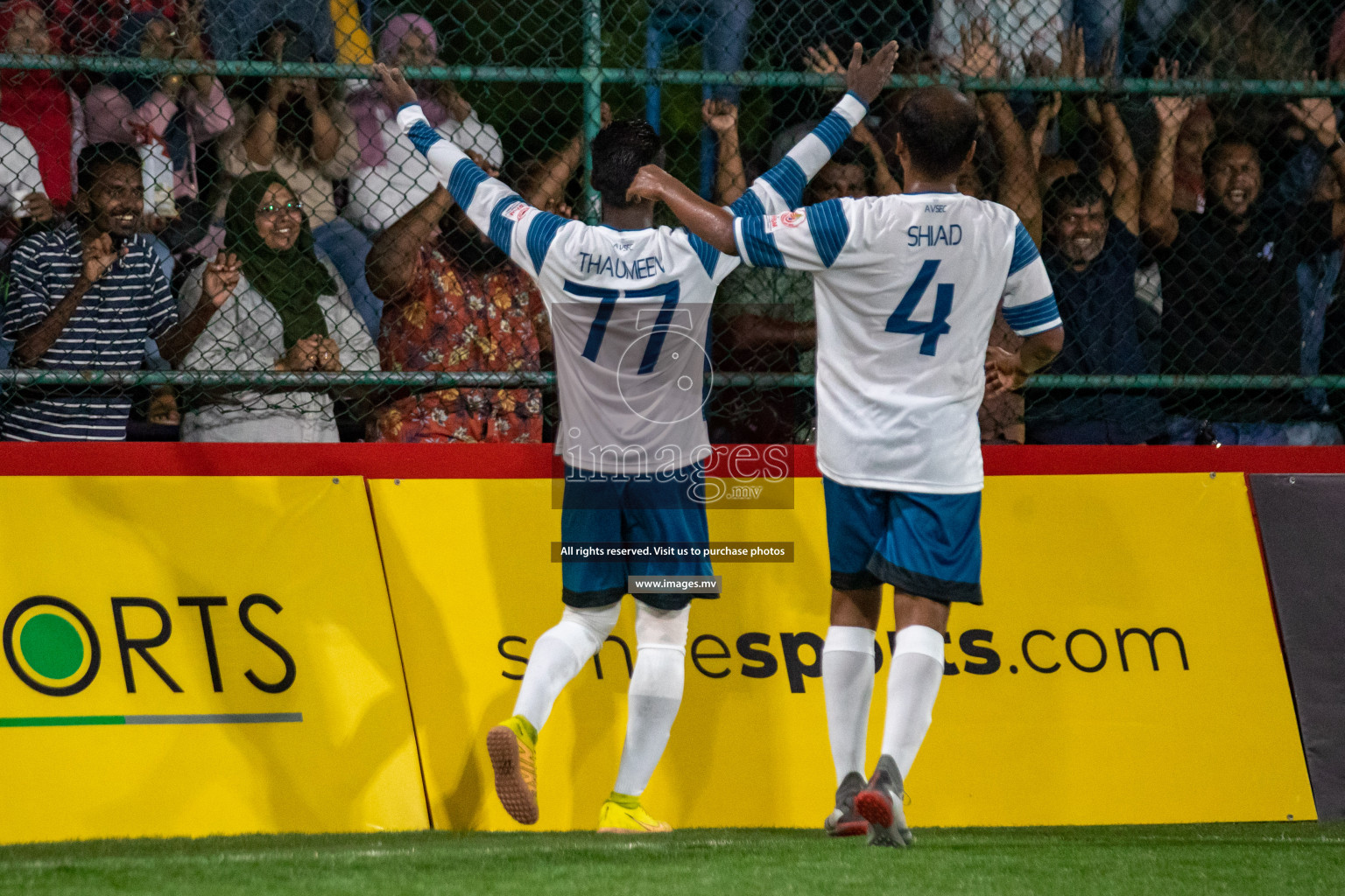 Club AVSEC vs TEAM DJA in Club Maldives Cup 2022 was held in Hulhumale', Maldives on Sunday, 9th October 2022. Photos: Hassan Simah / images.mv