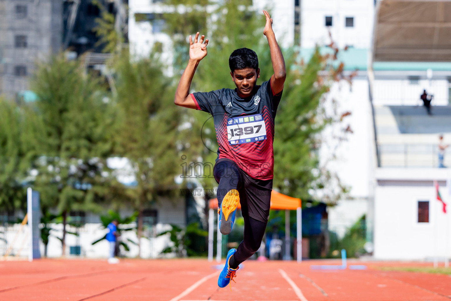 Day 4 of MWSC Interschool Athletics Championships 2024 held in Hulhumale Running Track, Hulhumale, Maldives on Tuesday, 12th November 2024. Photos by: Nausham Waheed / Images.mv