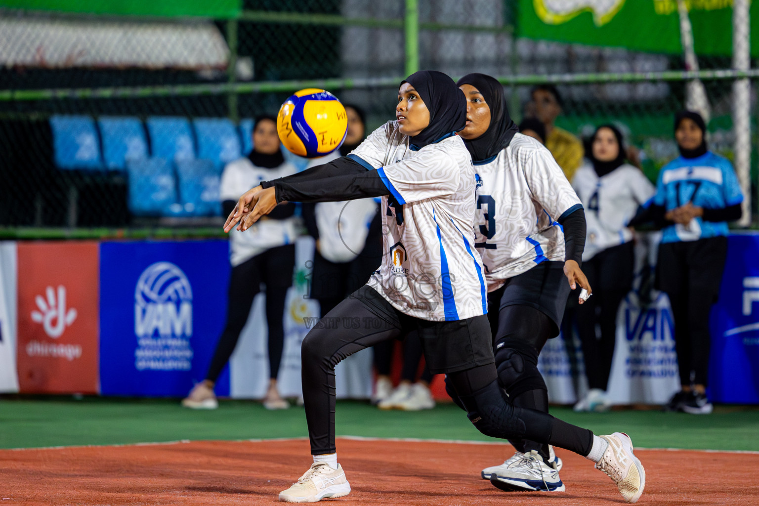 Raajje Volley Club vs Club Rising Star Academy in Milo National Junior Volleyball Championship 2025 Day 4 was held on Tuesday, 25th November 2025 at Ekuveni Turf Court Male', Maldives. Photos: Nausham Waheed / images.mv