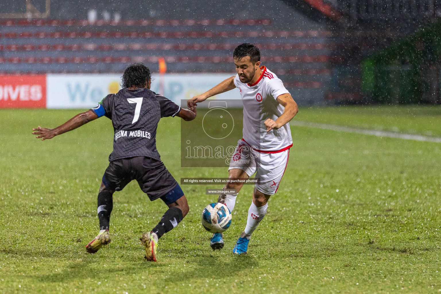 JJ Sports Club vs Buru Sports Club in the 2nd Division 2022 on 18th July 2022, held in National Football Stadium, Male', Maldives Photos: Hassan Simah / Images.mv