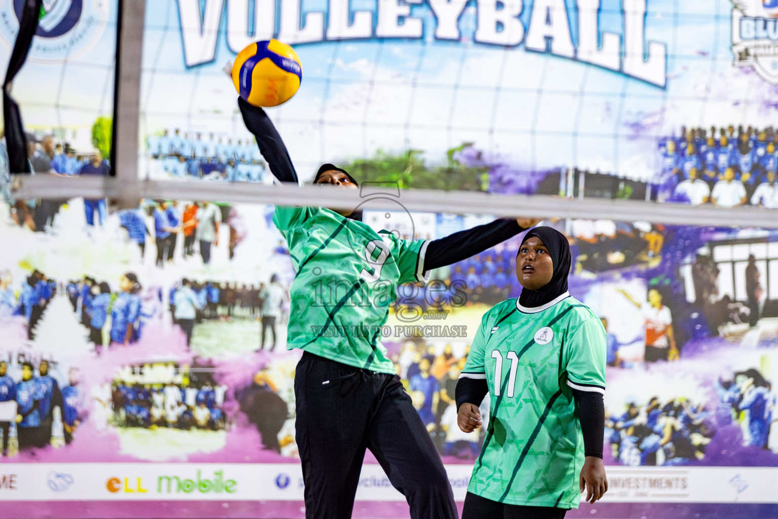 U19 Male and Atoll Girl's Finals in Day 9 of Interschool Volleyball Tournament 2024 was held in ABC Court at Male', Maldives on Saturday, 30th November 2024. Photos: Hassan Simah / images.mv