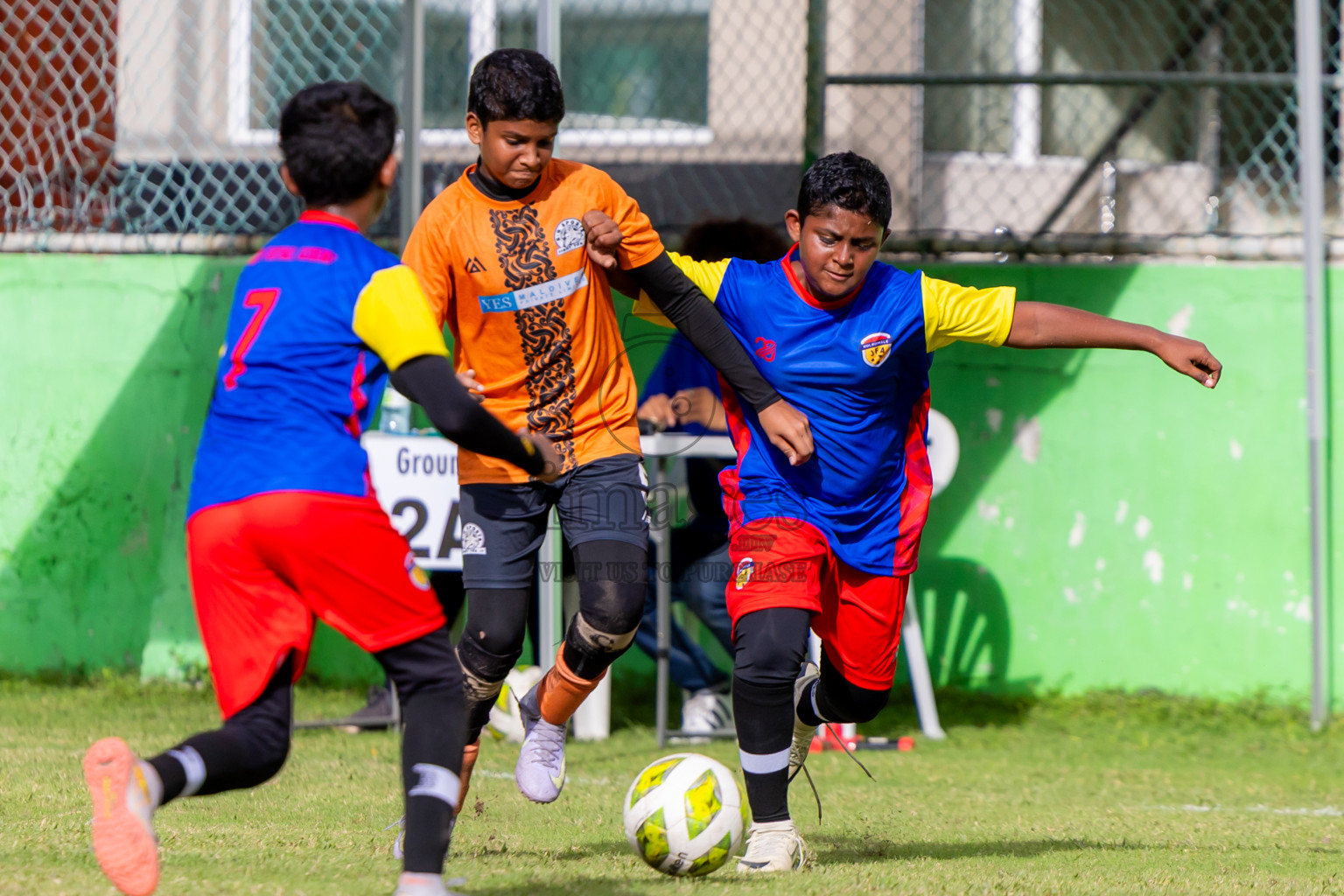 Day 1 of MILO Academy Championship 2025 (U-12) was held at Henveiru Stadium in Male', Maldives on Thursday, 1st May 2025. Photos: Nausham Waheed / images.mv
