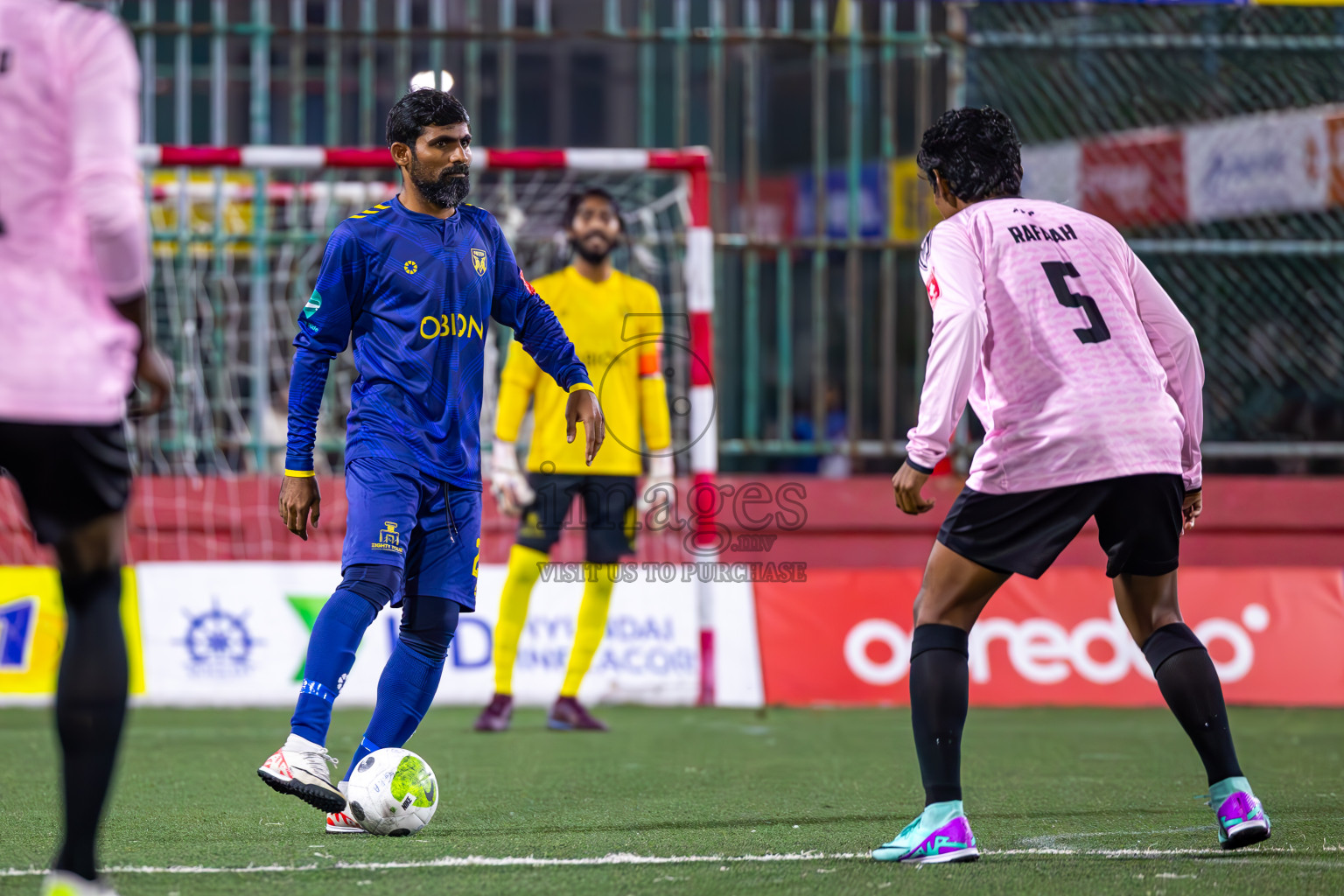 B Eydhafushi vs B Thulhaadhoo in Day 29 of Golden Futsal Challenge 2024 was held on Tuesday , 13th February 2024 in Hulhumale', Maldives Photos: Ismail Thoriq / images.mv