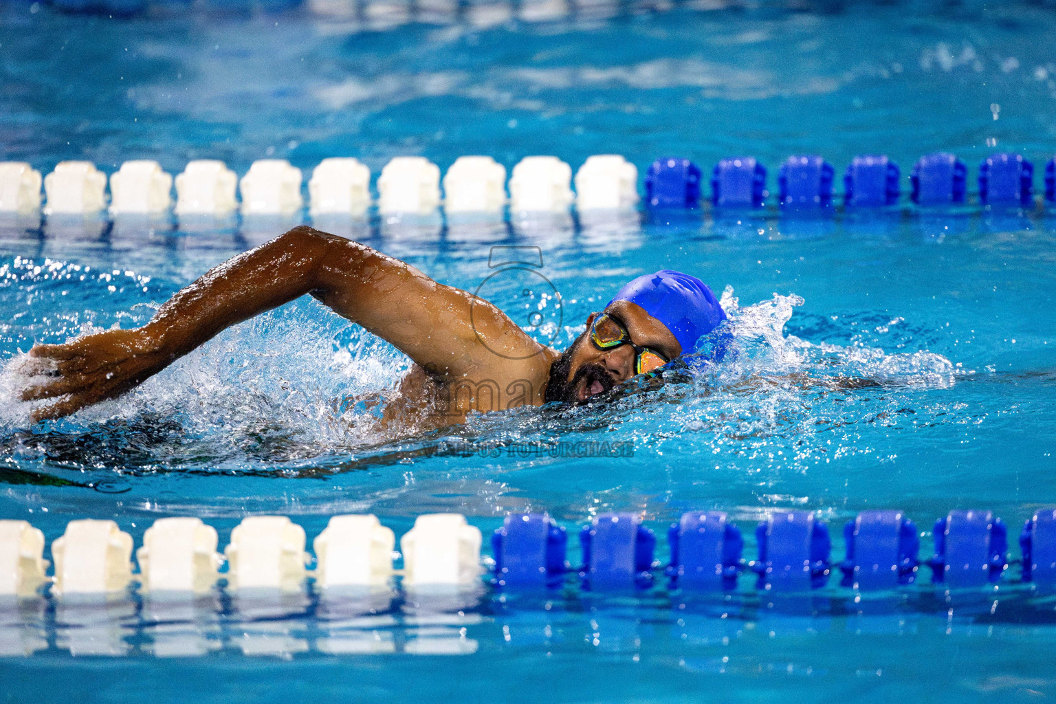 Day 6 of National Swimming Competition 2024 held in Hulhumale', Maldives on Wednesday, 18th December 2024. Photos: Mohamed Mahfooz Moosa / images.mv