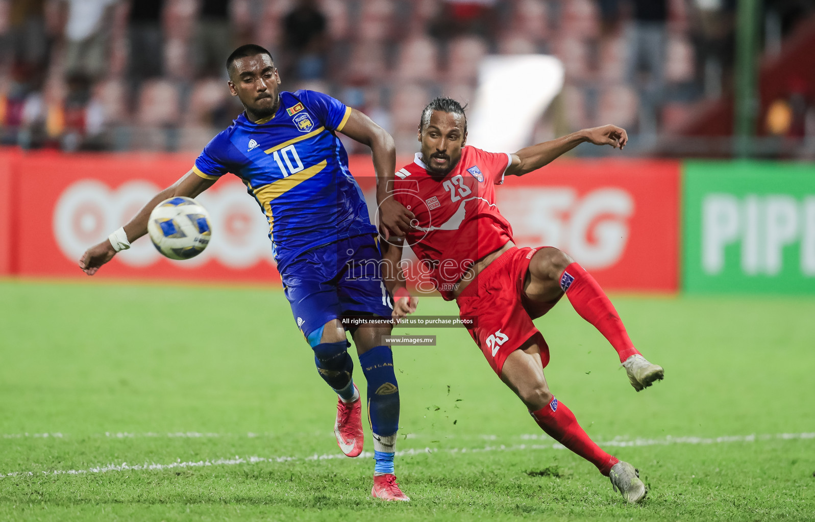 Nepal vs Sri Lanka in SAFF Championship 2021 held on 4th October 2021 in Galolhu National Stadium, Male', Maldives