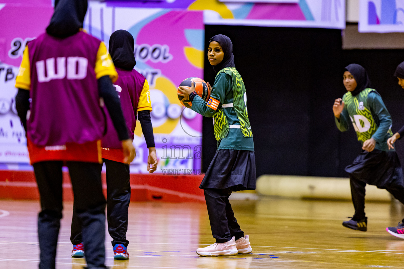 Day 7 of 25th Inter-School Netball Tournament was held in Social Center at Male', Maldives on Saturday, 17th August 2024. Photos: Nausham Waheed / images.mv