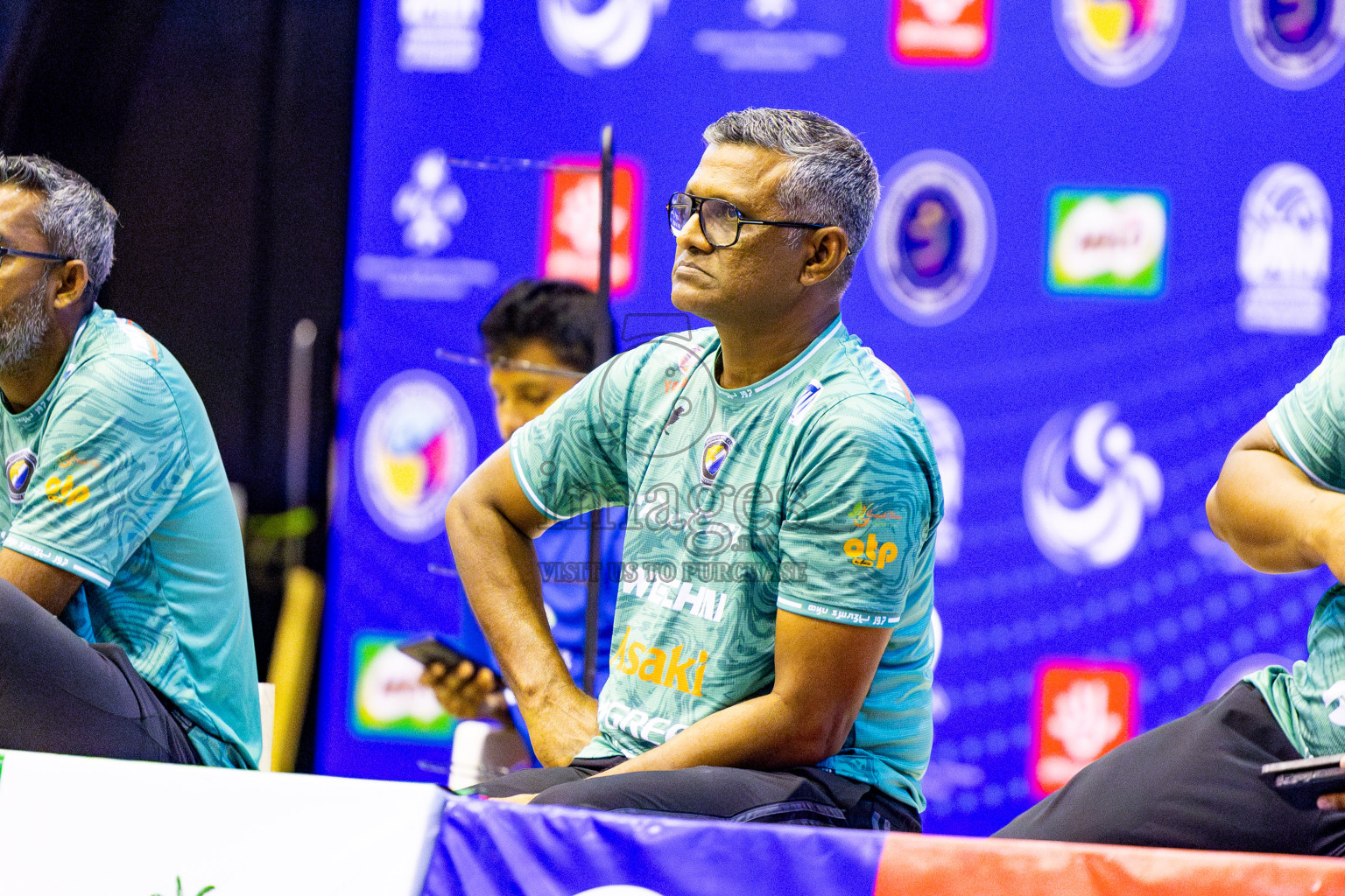 Dhivehi Sifainge Club vs Huraa Community Club in Semi Finals of MILO VAM Cup 2025 held in Male', Maldives on Tuesday, 1st July 2025 at Social Center Indoor Hall Photos By: Nausham Waheed / images.mv
