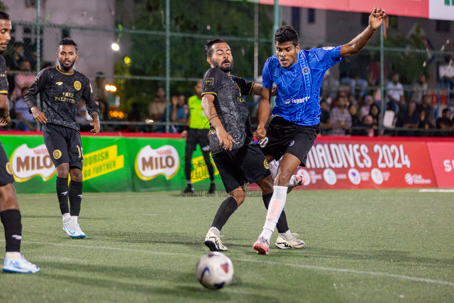 Prison Club vs Police Club in Club Maldives Cup 2024 held in Rehendi Futsal Ground, Hulhumale', Maldives on Saturday, 28th September 2024. Photos: Hassan Simah / images.mv