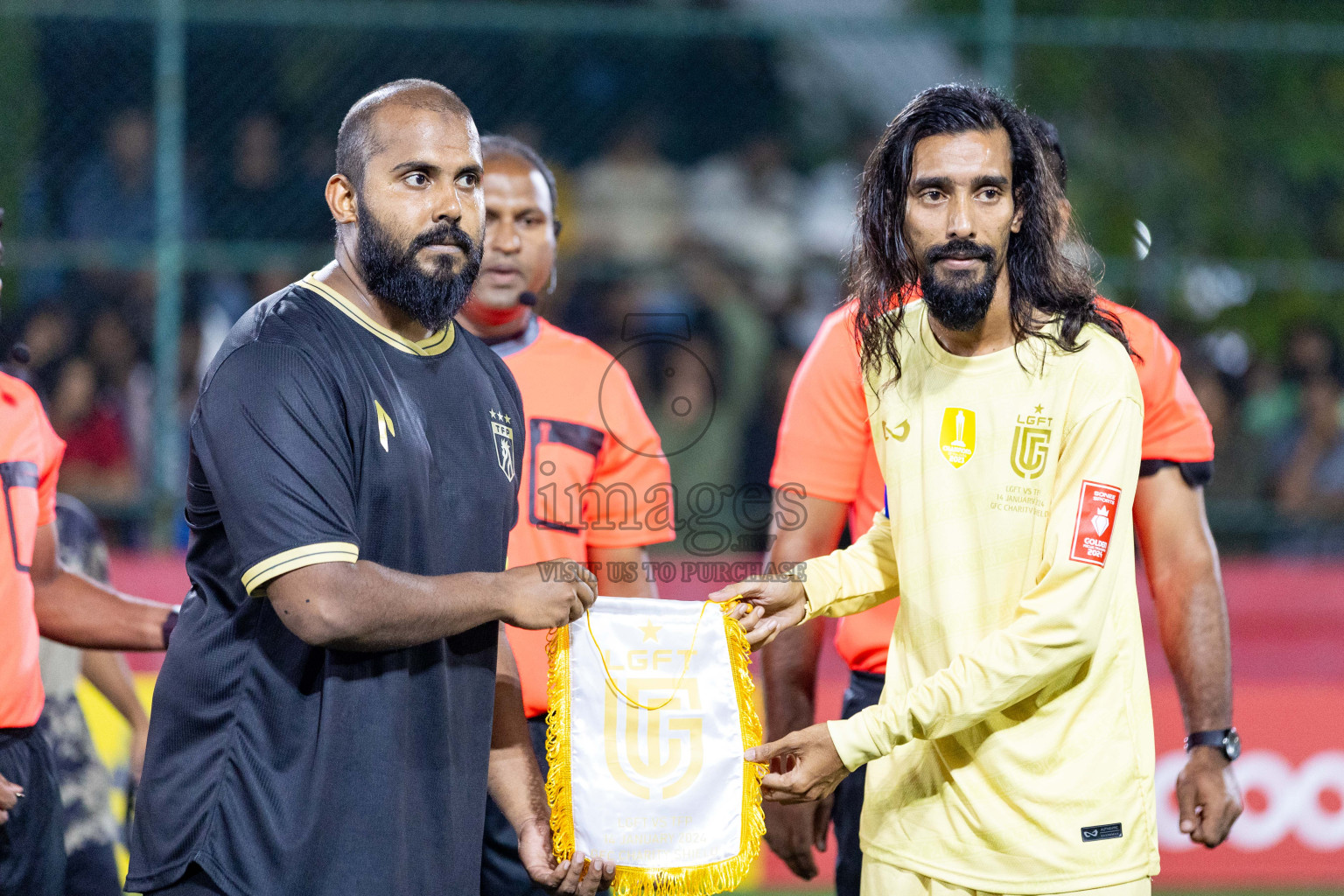 Opening of Golden Futsal Challenge 2024 with Charity Shield Match between L.Gan vs Th. Thimarafushi was held on Sunday, 14th January 2024, in Hulhumale', Maldives Photos: Nausham Waheed / images.mv