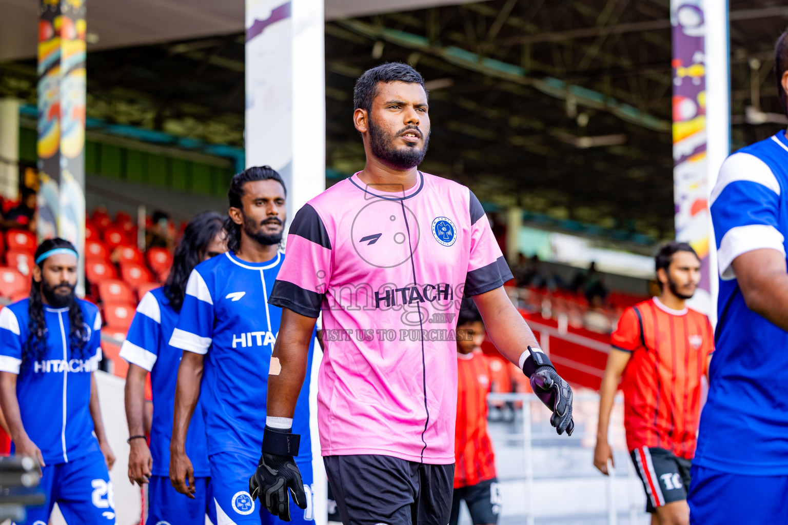 TC Sports Club vs Newradiant Sports Club in the FAM League Cup 2025 held at National Football Stadium, Male', Maldives on Tuesday, 13th May 2025. Photos By: Nausham Waheed / images.mv